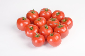 fresh red tomatoes ready for salad