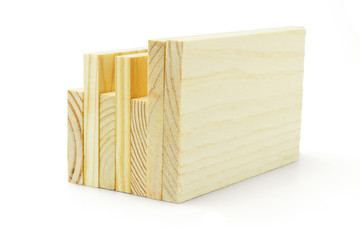 Wooden building blocks