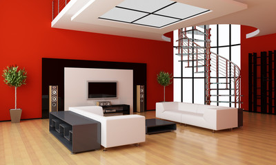 Modern interior of a room