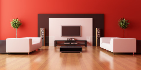 Modern interior of a room