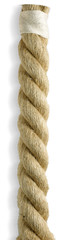 Fototapeta premium close up of a piece of rope on a white background