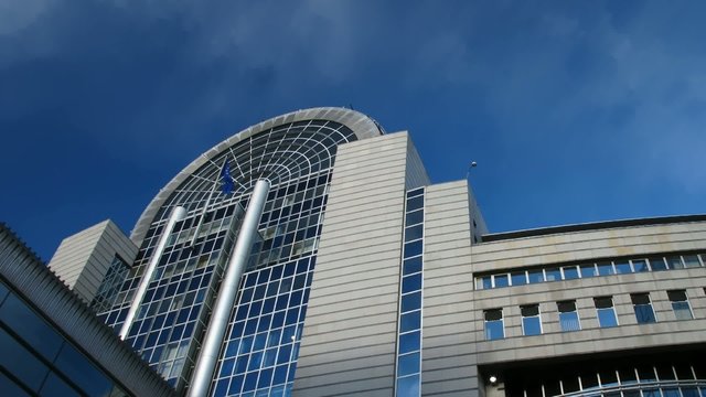Time lapse clouds over European Parliament, Brussels. 29,97fps