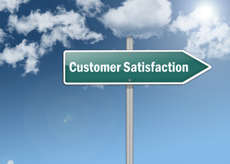 Signpost "Customer Satisfaction"