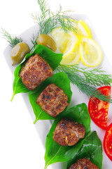 grilled french meat balls