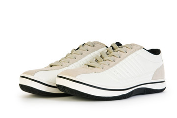 Sporty shoes isolated on the white background