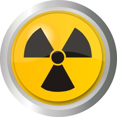Obraz premium bouton radioactif