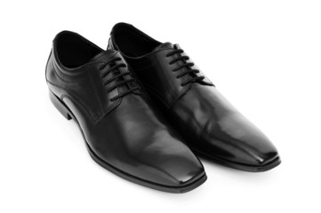 Male shoes isolated on the white background