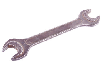 Wrench on white background