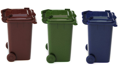 wheelie bins