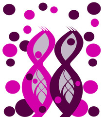 fond design style 88 rose et violet