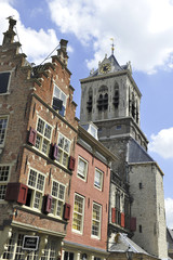 Buildings in Delft,Holland