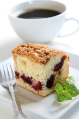 Cherry Cake and Coffee