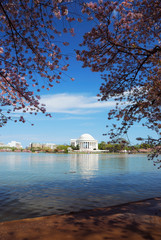 Jefferson national memorial lake view, Washington DC