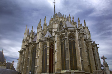 france; amiens; cath&eacute;dr&acirc;le : chevet