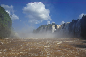 Iguazu river in Argentina