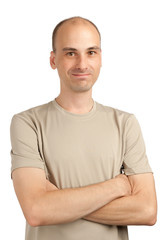 Fototapeta premium Smiling young casual man