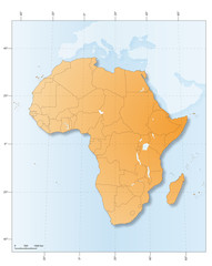 carte d'Afrique
