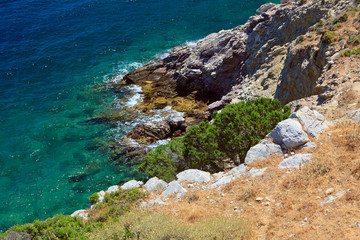 Sea coast in Greece