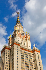 Fototapeta na wymiar Main building of Moscow State University