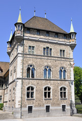 Fototapeta na wymiar Szwajcarskie Muzeum Narodowe, Zurych