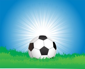 Naklejka premium abstract soccer football