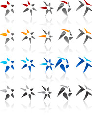 Set of modern emblems.