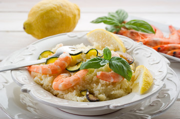cous cous shrimp zucchinis - cous cous gamberi zucchini