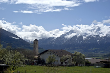 Fototapeta na wymiar Ortlermassiv in Südtirol