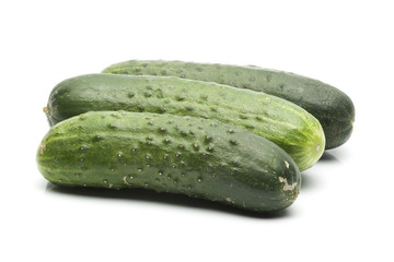 three cucumbers