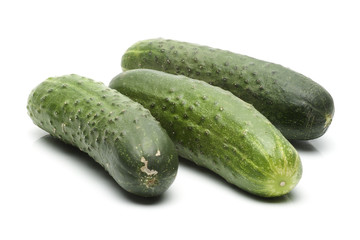three cucumbers