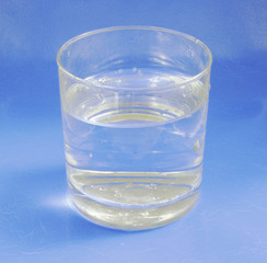 mineral water in glass
