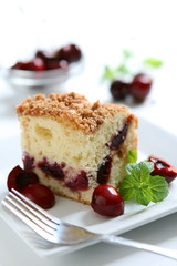 Cherry Crumble Cake