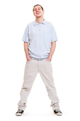 portrait of laughing man