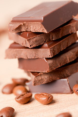 chocolate and coffee beans