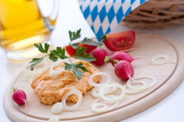 Bavarian biergarten food Obatzda