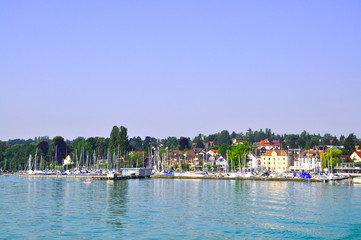 Fototapeta premium Hafen in Konstanz, Bodensee, Deutschland