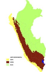 Mapa Del Perú © aleaodesign