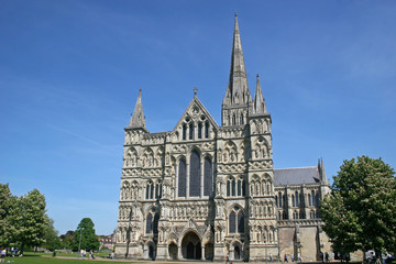 Fototapeta na wymiar Salisbury cathedral