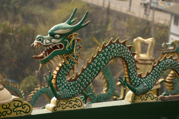 Obraz premium Dragon on a Taoist Temple in Baguio Phlippines