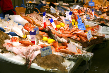 Etalage de poissons
