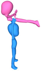 pink and blue dirty dance