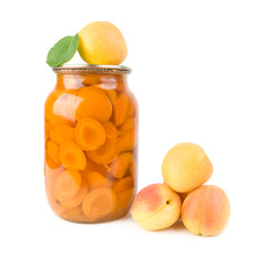 Apricots and apricot jam.