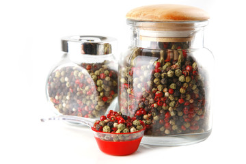 sweet hot pepper on white