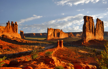 Rock Formations in Arches National Park