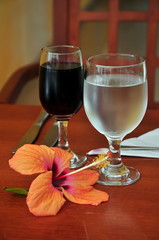 Wine and water