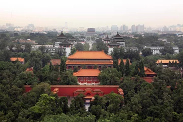 Selbstklebende Fototapeten Peking-Stadt am Tag. Blick vom Jingshan Park © Eagle
