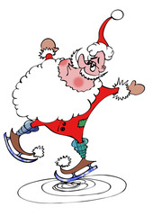 Tanzender Weihnachtsmann