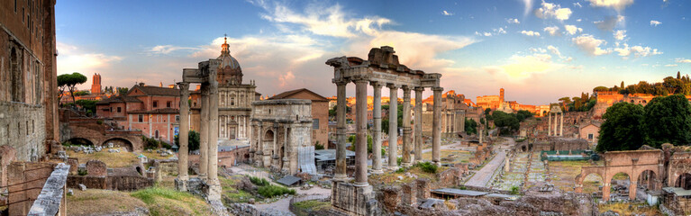 vue panoramique hdr rome