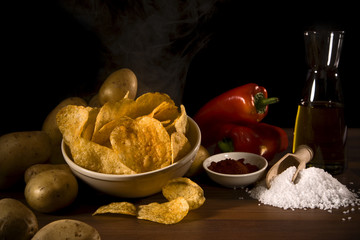 handgemachte kartoffelchips