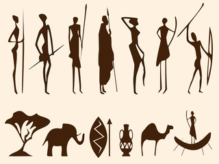 silhouettes africaines